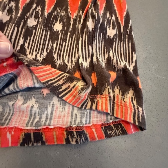 Joie Animal Print Women's Tank Top Halter Style Sz Large EUC Orange Green Brown - Picture 6 of 12